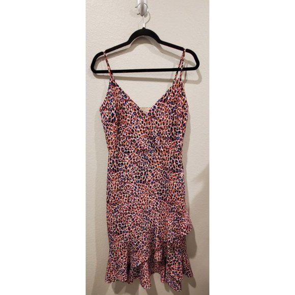 Molly Bracken Dresses & Skirts - MOLLY BRACKEN Leopard Multicolor Spaghetti Straps Midi Dress